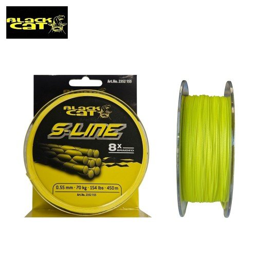 Плетено влакно Black Cat S-Line 8x Braid 180м Плетено влакно Black Cat S-Line 8x Braid 180м