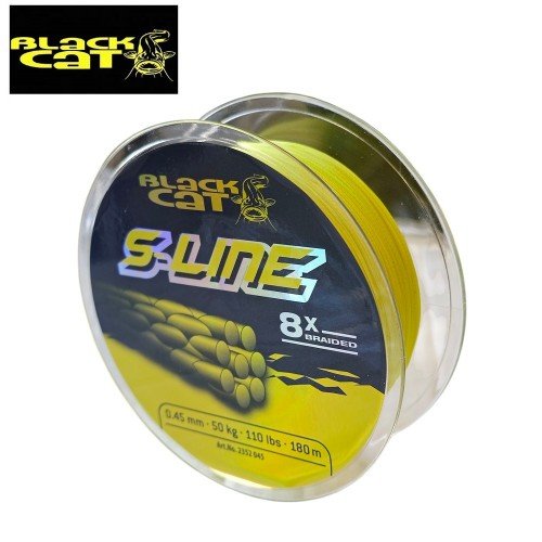 Плетено влакно Black Cat S-Line 8x Braid 180м Плетено влакно Black Cat S-Line 8x Braid 180м