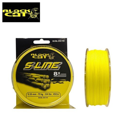 Плетено влакно Black Cat S-Line 8x Braid 450м Плетено влакно Black Cat S-Line 8x Braid 450м