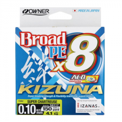 Плетено влакно Owner KIZUNA PE Broad 8x Chartreuse 135м
