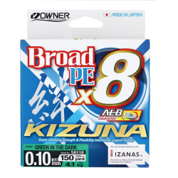 Плетено влакно Owner KIZUNA PE Broad 8x Green 135м