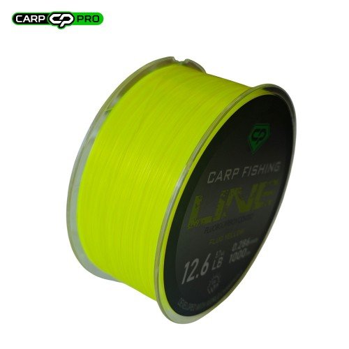 Carp Pro Carp Fishing Line Fluo Yellow 1000м
