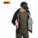 Суичър с качулка Fox Collection Lightweight Hoody Black Orange