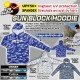 Owner Sun Block Hoodie Blue UPF50 блуза с качулка и UV защита Owner Sun Block Hoodie Blue UPF50+ блуза с качулка и UV защита