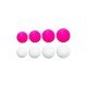Плуващи силиконови топчета ESP Boilies Fluoro Pink White