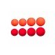 Плуващи силиконови топчета ESP Boilies Fluoro Red Orange