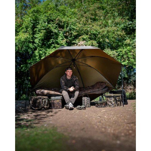 Чадър Fox 60inch Brolly Green New Чадър Fox 60inch Brolly Green New