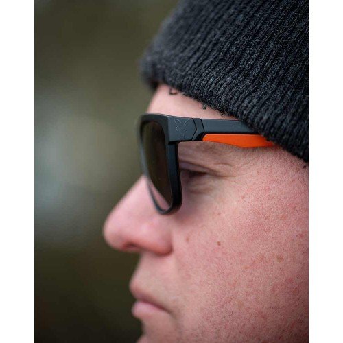 Слънчеви очила Fox Collection Black and Orange Grey Lens Слънчеви очила Fox Collection Black and Orange Grey Lens