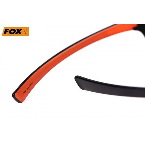Слънчеви очила Fox Collection Wraps Black Orange Grey Lenses Слънчеви очила Fox Collection Wraps Black Orange Grey Lenses