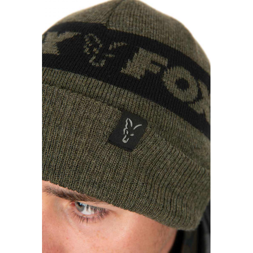 Зимна шапка Fox Collection Beanie Green Black
