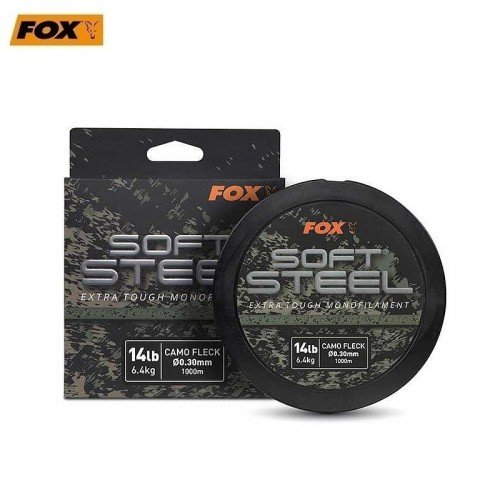 Шаранджийско влакно Fox Soft Steel Extra Tough Mono Camo Fleck Шаранджийско влакно Fox Soft Steel Extra Tough Mono Camo Fleck