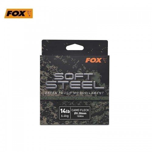 Шаранджийско влакно Fox Soft Steel Extra Tough Mono Camo Fleck Шаранджийско влакно Fox Soft Steel Extra Tough Mono Camo Fleck