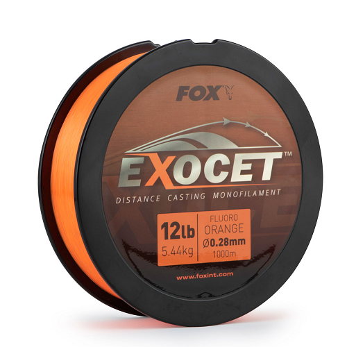Шаранджийско влакно Fox Exocet Distance Casting Fluoro Orange 1000 метра Шаранджийско влакно Fox Exocet Distance Casting Fluoro Orange 1000 метра