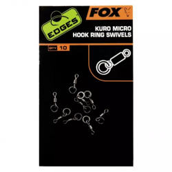 Вирбел за кука с халка FOX Kuro Micro Hook Ring Swivels Вирбел за кука с халка FOX Kuro Micro Hook Ring Swivels
