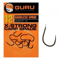 Куки без контра Guru X-Strong Carp Spade Barbless