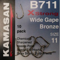 Куки Kamasan B711 X-Strong Wide Gape Bronze Куки Kamasan B711 X-Strong Wide Gape Bronze