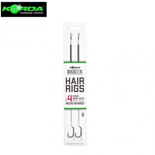 Korda Basix Ready Hair Rigs Wide Gape Micro barbed Korda Basix Ready Hair Rigs Wide Gape Micro barbed
