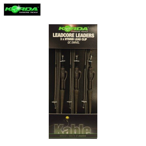 Монтаж Korda Leadcore Leaders 3 x Hybrid Lead Clip QC Swivel