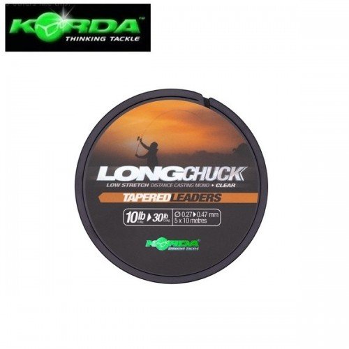 Конусен шок лидер Korda LongChuck Tapered Leaders Clear