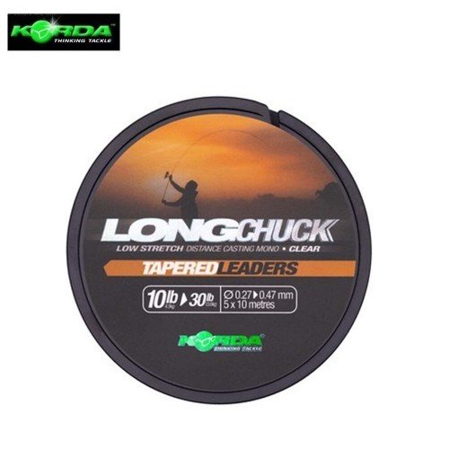 Конусен шок лидер Korda LongChuck Tapered Leaders Clear