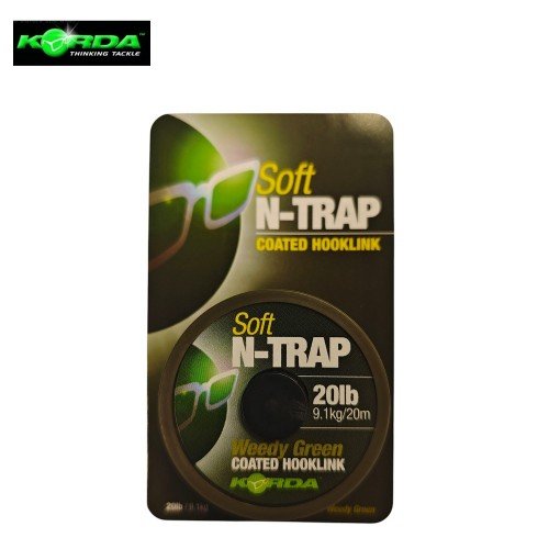 Korda N-Trap Soft Weedy Green повод със силиконово покритие