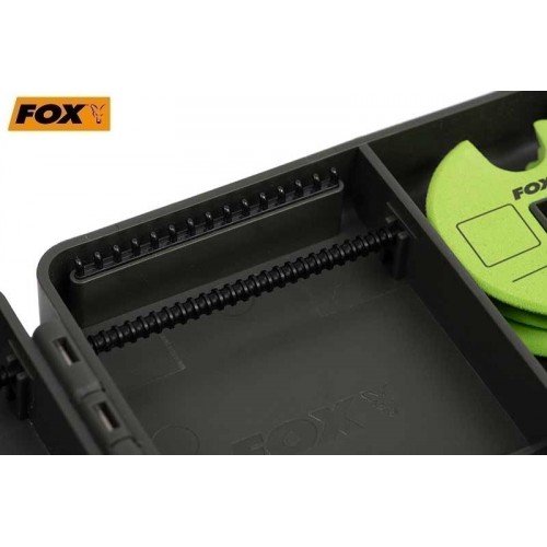 Твърд класьор за поводи Fox Large Rig and Disc Box Твърд класьор за поводи Fox Large Rig and Disc Box