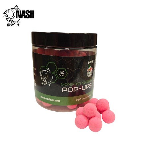 Плуващи топчета Nash Bait Monster Shrimp Pink Pop Ups New