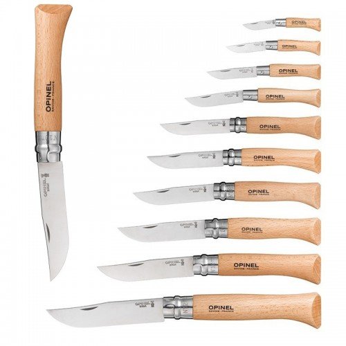 Opinel Inox сгъваем нож с дървена дръжка