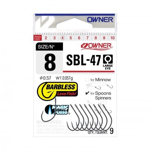 Куки без контра Owner SBL-47 Barbless