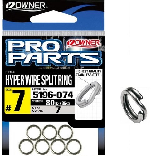 Халки за морски риболов Owner Hyper Wire Pro Parts Split Rings