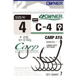 Шаранджийски куки OWNER C-4 Carp Aya 53264 Шаранджийски куки OWNER C-4 Carp Aya 53264