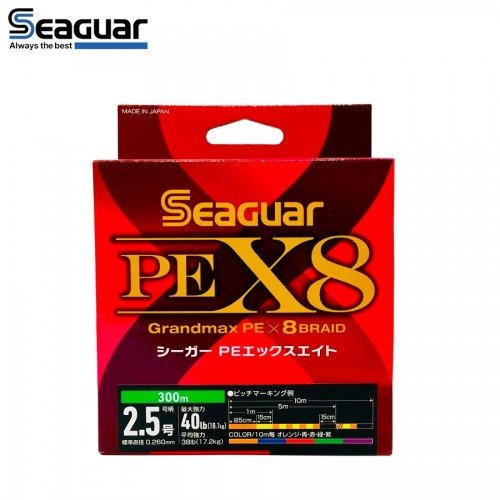 Плетено влакно Seaguar Grandmax PE X8 300м Плетено влакно Seaguar Grandmax PE X8 300м