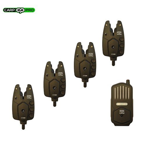 Carp Pro DeLight Bite Alarm Set комплект сигнализатори 4 + 1 Carp Pro DeLight Bite Alarm Set комплект сигнализатори 4 + 1