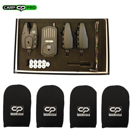 Carp Pro DeLight Bite Alarm Set комплект сигнализатори 3 + 1 Carp Pro DeLight Bite Alarm Set комплект сигнализатори 3 + 1
