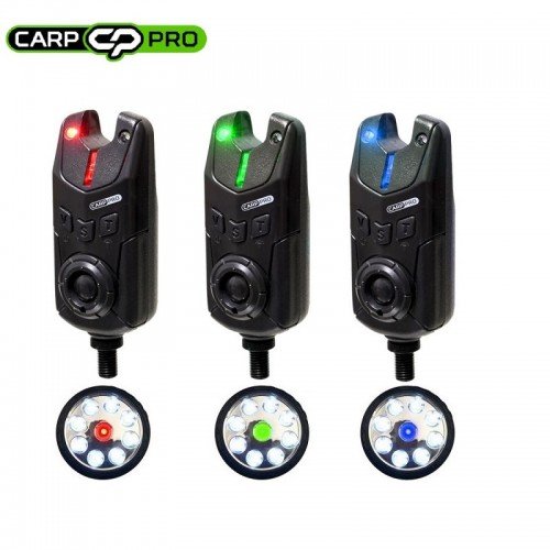 Комплект сигнализатори Carp Pro Hastam 3 + 1 с лампа
