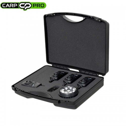 Комплект сигнализатори Carp Pro Hastam 3 + 1 с лампа