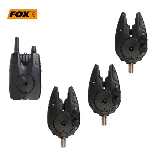 FOX MICRON MX сигнализатори комплект 3 броя и станция