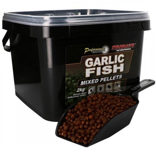 Пелети Starbaits Garlic Fish Mixed Pellets 2кг
