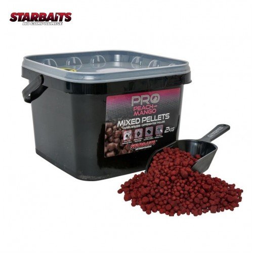 Пелети StarBaits Pro Peach and Mango Mixed Pellets 2кг