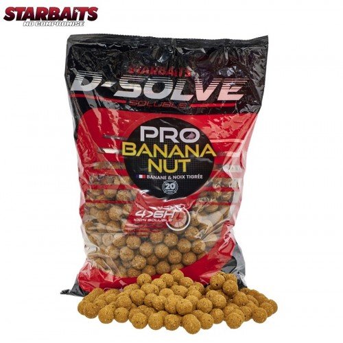 Бързоразтворими топчета StarBaits D-Solve Pro Banana Nut 2.5кг Бързоразтворими топчета StarBaits D-Solve Pro Banana Nut 2.5кг