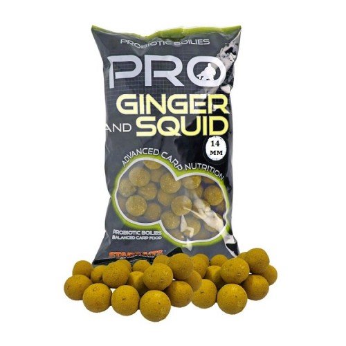 Протеинови топчета StarBaits Pro Ginger and Squid 1кг Протеинови топчета StarBaits Pro Ginger and Squid 1кг