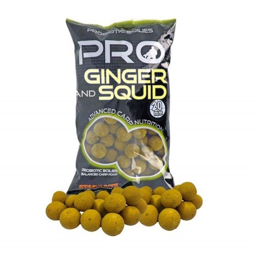 Протеинови топчета StarBaits Pro Ginger and Squid 1кг Протеинови топчета StarBaits Pro Ginger and Squid 1кг