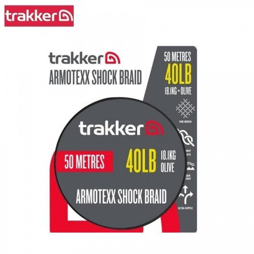 Плетен шок лидер Trakker Armotexx Shock Braid Плетен шок лидер Trakker Armotexx Shock Braid
