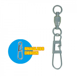 Вирбел с лагер Owner Snagless Snap Ballbearing Swivel Вирбел с лагер Owner Snagless Snap Ballbearing Swivel