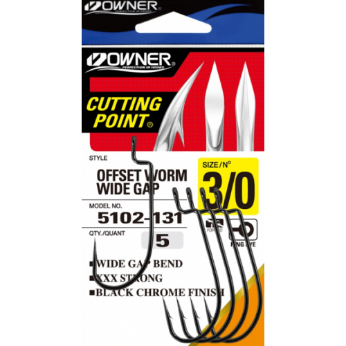 Куки Owner Offset Worm Widegape 5102